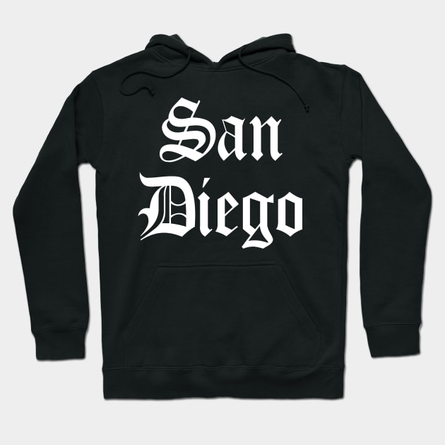 San Diego Classic Hoodie by vintageinspired